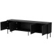 RTV cabinet ABI 4D 200x38x62 black matt