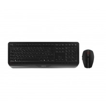 CHERRY Gentix Desktop keyboard Mouse included Office RF Wireless Swiss Black