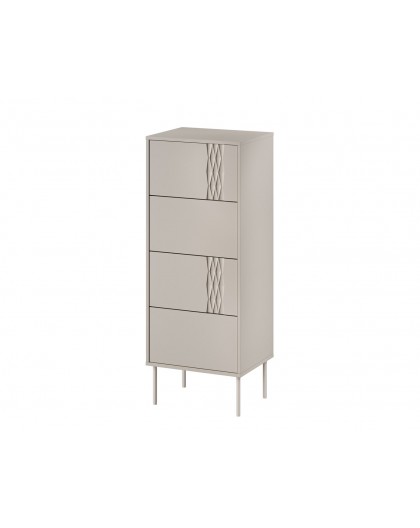 Cama 4S TRESSE chest of drawers 50x40x125 cashmere matt