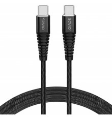 Savio CL-160 USB cable 2 m USB 2.0 USB C - USB C Black