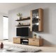 Cama set of two shelves 125cm SOHO lefkas oak/black