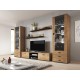 Cama set of two shelves 125cm SOHO lefkas oak/black