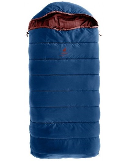 Deuter children's sleeping bag Starlight SQ (130-170 cm) - nightblue/redwood