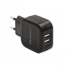 Qoltec 50186 Charger 17W | 5V | 3.4A | 2xUSB