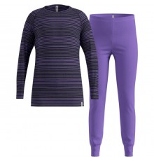 Thermal underwear - Odlo Set long ACTIVE WARM SET size 116 cm Black, Purple