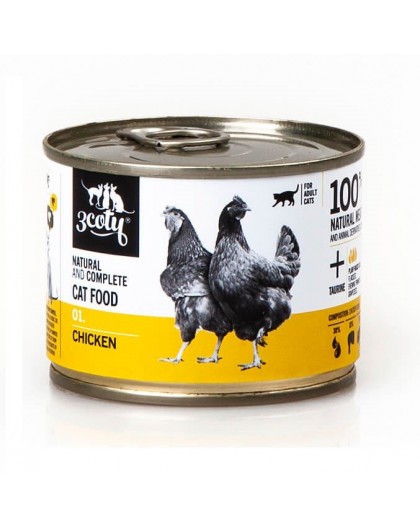 3COTY 01 Chicken - wet cat food - 180g
