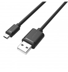 UNITEK Y-C451GBK USB kaabel 1 m USB 2.0 USB A Micro-USB B Musta