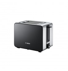 Bosch TAT7203 toaster 2 slice(s) 1050 W Black, Stainless steel