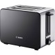 Bosch TAT7203 toaster 2 slice(s) 1050 W Black, Stainless steel