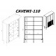 Cama VERA display cabinet 110x40x160 matt white