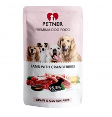 PETNER Lamb with cranberries - wet dog food - 500g
