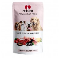 PETNER Lamb with cranberries - wet dog food - 500g