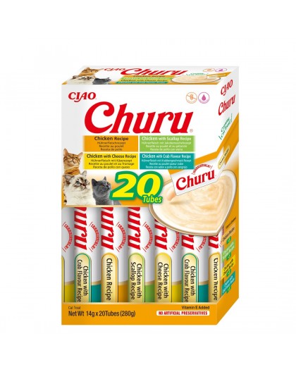 INABA Churu Variety box Chicken - cat treats - 20 x 14g