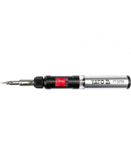 Yato YT-36706 soldering iron Gas soldering iron 1300 °C Black, Red, Stainless steel