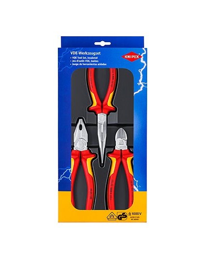 Knipex 00 20 12 mechanics tool set 3 tools