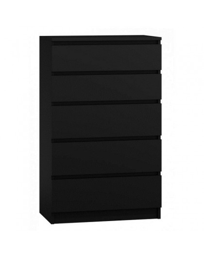 Topeshop M5 CZERŃ chest of drawers