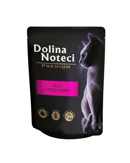 DOLINA NOTECI Premium Turkey breast fillet with gravy - wet cat food - 85 g