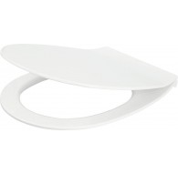 Slim soft-close toilet seat