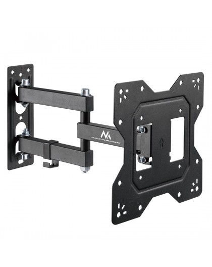 Maclean MC-700N TV Monitor Wall Mount Universal max VESA 200x20 23"-43" 30kg Black Extendable Tilting for Small TVs