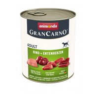 ANIMONDA GranCarno Adult Beef and duck hearts - wet dog food - 400g