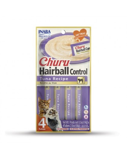 INABA Churu Hairball Tuna cat treat - 4x14 g