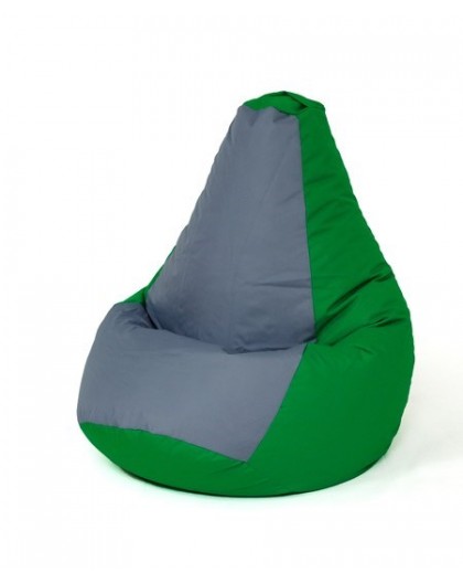 Sako bag pouffe Pear green-grey XL 130 x 90 cm
