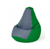 Sako bag pouffe Pear green-grey XL 130 x 90 cm