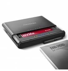 Axagon ADSA-CC USB-C 10Gbps - NVMe M.2 SSD & SATA 2.5/3.5 SSD/HDD CLONE MASTER 2 - Digital/Daten - NVMe USB 3.2 Gen 2 (3.1 Gen 2