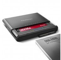 Axagon ADSA-CC USB-C 10Gbps - NVMe M.2 SSD & SATA 2.5/3.5 SSD/HDD CLONE MASTER 2 - Digital/Daten - NVMe USB 3.2 Gen 2 (3.1 Gen 2