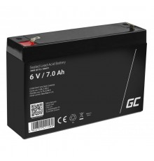 Green Cell AGM12 industrial rechargeable battery Sealed Lead Acid (VRLA) 7000 mAh 6 V