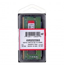 Kingston Technology ValueRAM KVR32S22S8/8 memory module 8 GB 1 x 8 GB DDR4 3200 MHz