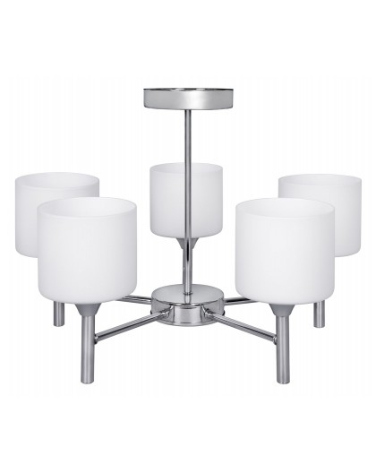 Classic chandelier pendant ceiling lamp Activejet MIRA Chrome 5xE27 for living room