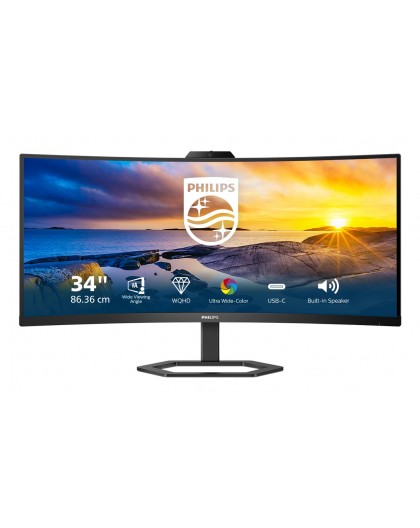 Philips | 34E1C5600HE/00 | 34 " | VA | 3440 x 1440 pixels | 21:9 | 4 ms | 300 cd/m2 | Black | HDMI ports quantity 1 | 100 Hz