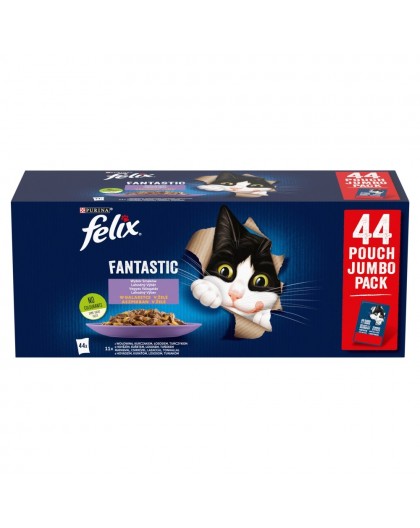PURINA Felix Fantastic Mix in jelly - wet cat food - 44 x 85g