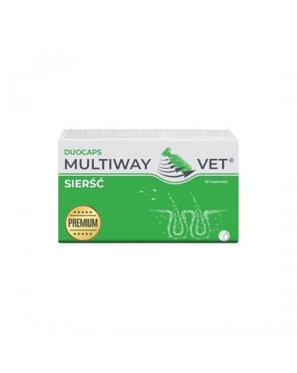 JM SANTE Multiway Vet Duocaps - twist-off capsules for coat and skin for dogs and cats – 60 pcs