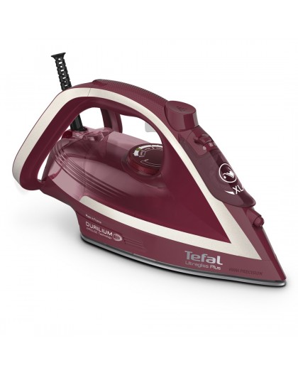Tefal Ultimate Pure FV6820 Steam iron 2800 W Red, Silver