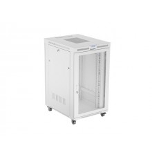FLOOR-STANDING RACK CABINET 19" 27U 800X1000 GREY PERFORATED LCD DOOR LANBERG (FLAT PACK)