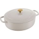 BALLARINI BELLAMONTE Oval cast iron pot 4.5 ltr, ivory
