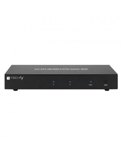 Techly IDATA DP-KVM2 KVM switch Black