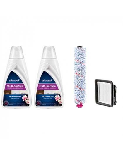 Bissell | Cleaning Pack | MultiSurface (2xDetergents+Brushroll+Filter)