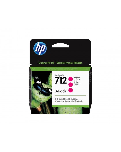 HP 712 3-pack 29-ml Magenta DesignJet Ink Cartridge