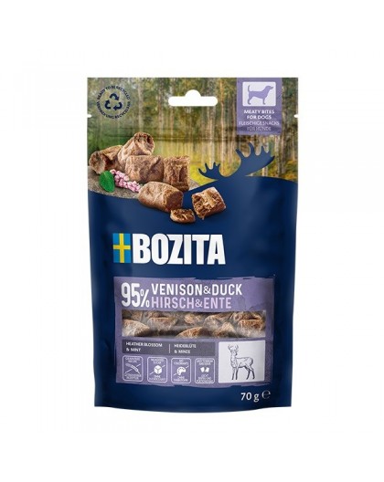 BOZITA Meaty bites Venison and duck - dog treat - 70g