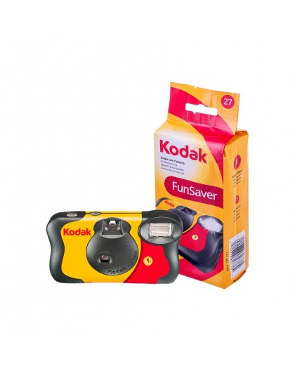 Kodak FunSaver flash disposable camera, colour film and flash, 27 photos, ISO 400
