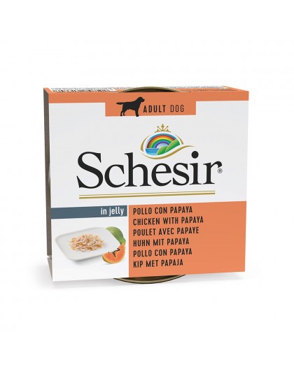 SCHESIR Chicken with papaya in jelly - wet dog food - 150g