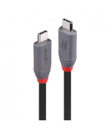 Lindy 0.8m USB 4 240W Type C Cable, Anthra Line