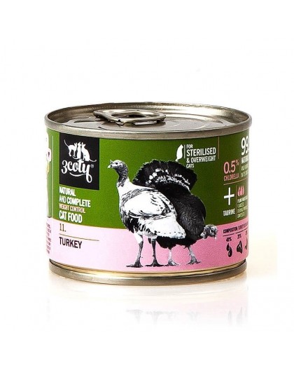 3COTY 11. Turkey Sterilised - wet cat food - 180g