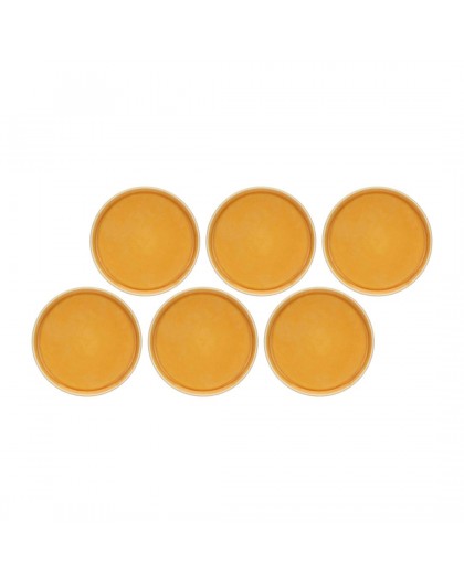 Arpeggio Set 6 salad plates 21 cm, orange