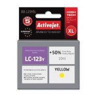 Activejet AB-123YN Ink (replacement for Brother LC123Y/121Y Supreme 10 ml yellow)