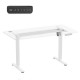 Ergo Office electric adjustable height desk, max height 1160mm, max - 80 kg, without top for standing and sitting work, white, E