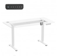Ergo Office electric adjustable height desk, max height 1160mm, max - 80 kg, without top for standing and sitting work, white, E